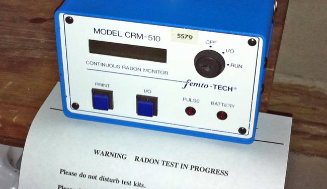 radon testing for customers